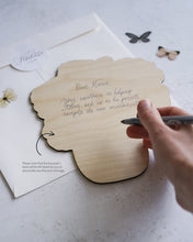 Заредете изображение във визуализатора на галерията – Дървена картичка | Рози