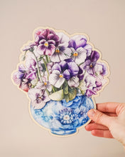 Заредете изображение във визуализатора на галерията – Дървена картичка | Теменужки