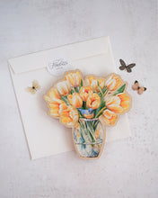 Заредете изображение във визуализатора на галерията – Дървена картичка | Лалета