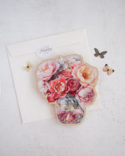Заредете изображение във визуализатора на галерията – Дървена картичка | Рози