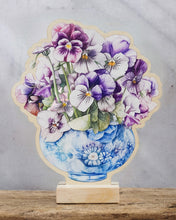 Заредете изображение във визуализатора на галерията – Дървена букет | Теменужки