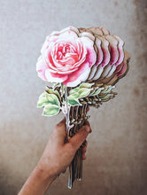 Заредете изображение във визуализатора на галерията – Дървено цвете | Роза