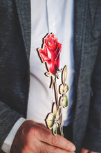 Заредете изображение във визуализатора на галерията – Дървено цвете | Червена Роза