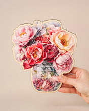 Заредете изображение във визуализатора на галерията – Дървена картичка | Рози