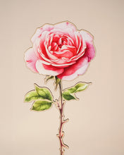 Заредете изображение във визуализатора на галерията – Дървено цвете | Роза