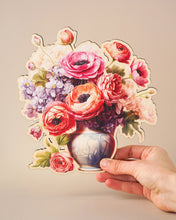 Заредете изображение във визуализатора на галерията – Дървена картичка | Смесени цветя