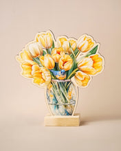 Заредете изображение във визуализатора на галерията – Вечен букет с жълти лалета