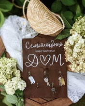 Заредете изображение във визуализатора на галерията – Дървена табела за ключове